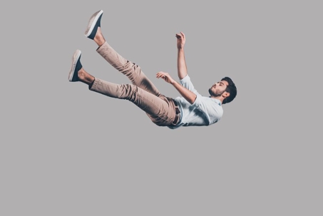 Man falling